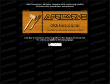 Tablet Screenshot of africarve.co.za